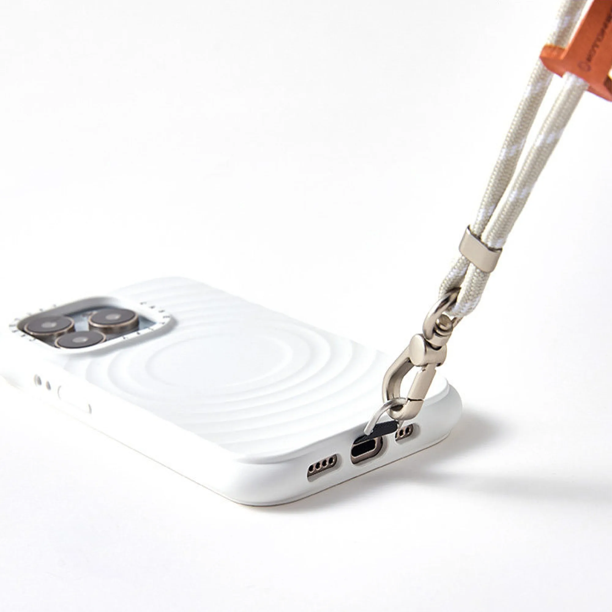 Adjustable Phone Lanyard Strap with Metal Hardware and T-shaped Tether Patch thumbnail 5