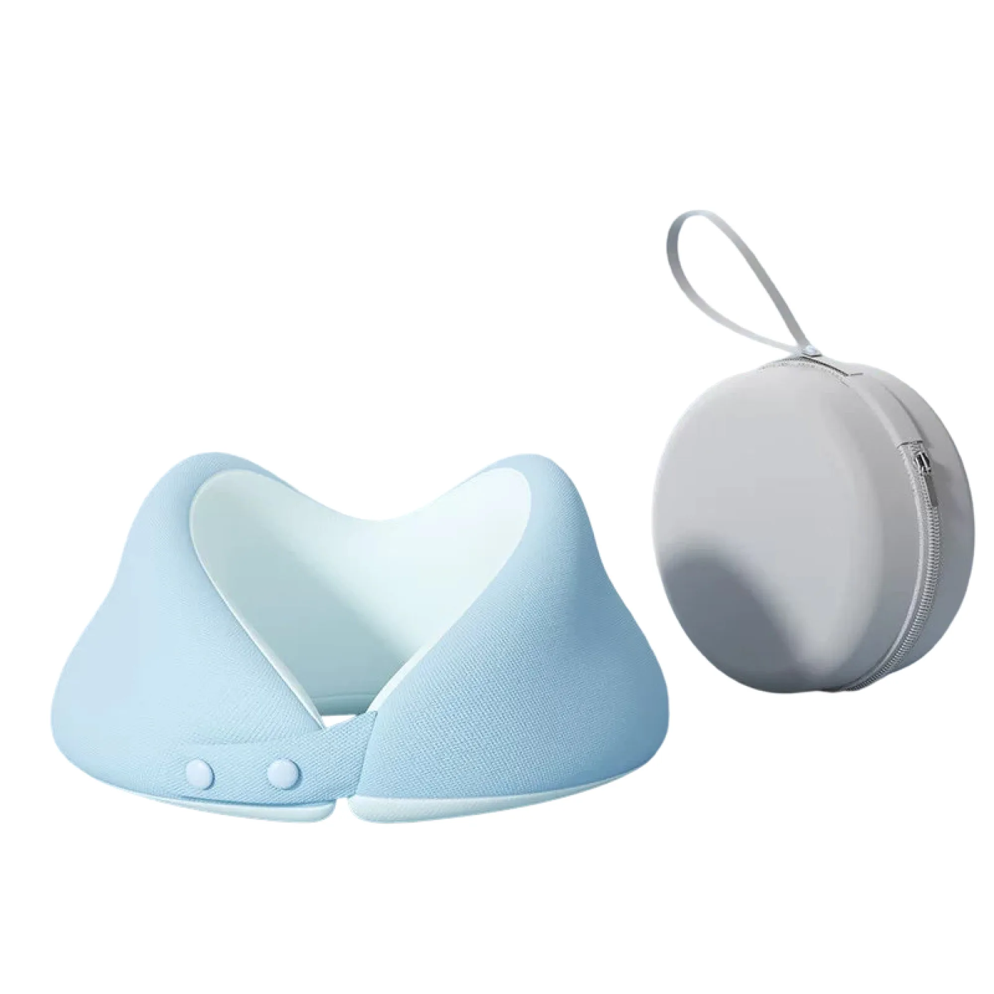 U-Shaped Neck Pillow with Memory Foam and Ice Silk Cover thumbnail 10