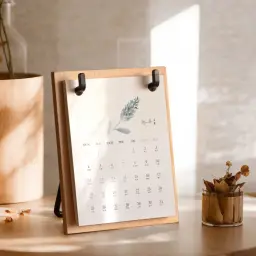Wooden Desk Calendar with Iron Frame thumbnail 6