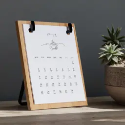 Wooden Desk Calendar with Iron Frame thumbnail 8