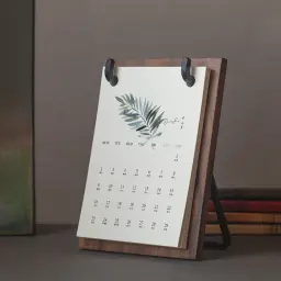 Wooden Desk Calendar with Iron Frame thumbnail 7