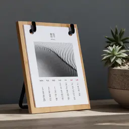 Wooden Desk Calendar with Iron Frame thumbnail 11