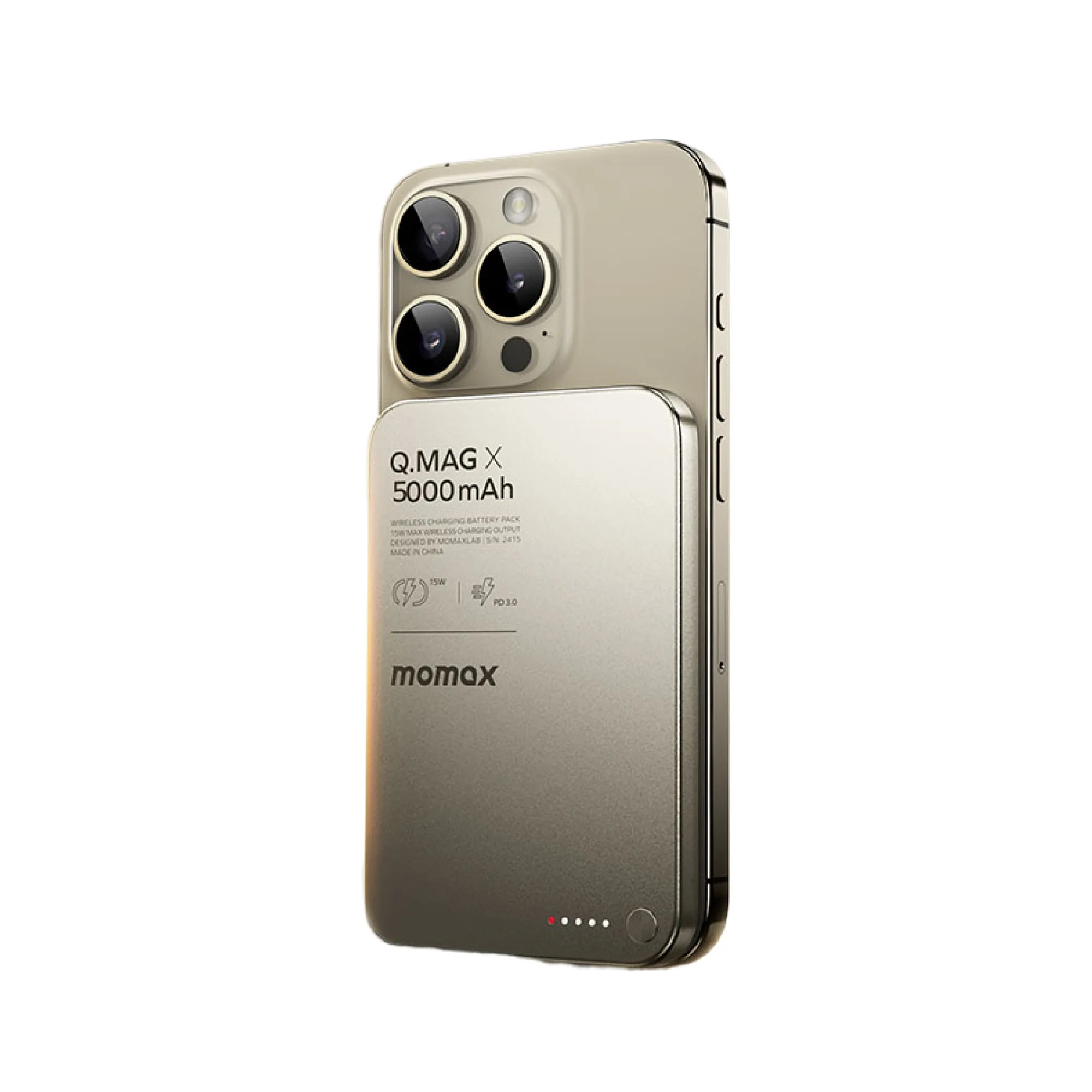 MOMAX Q.MAG X Magnetic Wireless Power Bank 5000mAh / 10000mAh / 20000mAh