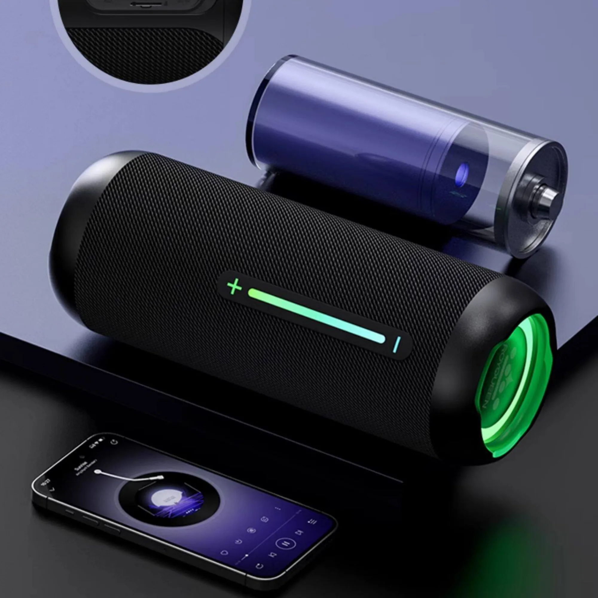 Portable Wireless Bluetooth Speaker with IPX7 Waterproofing and 40W Output thumbnail 5