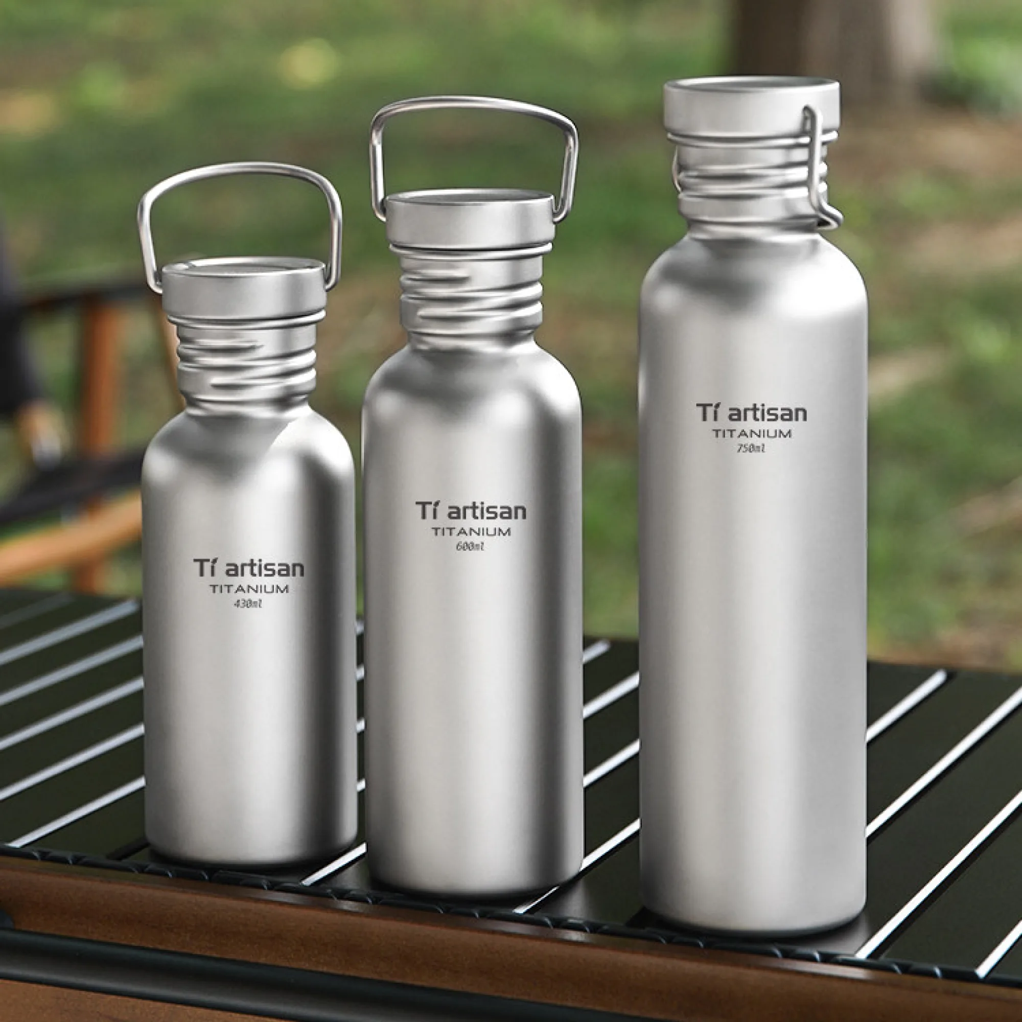 Pure Titanium Outdoor Sports Water Bottle thumbnail 2