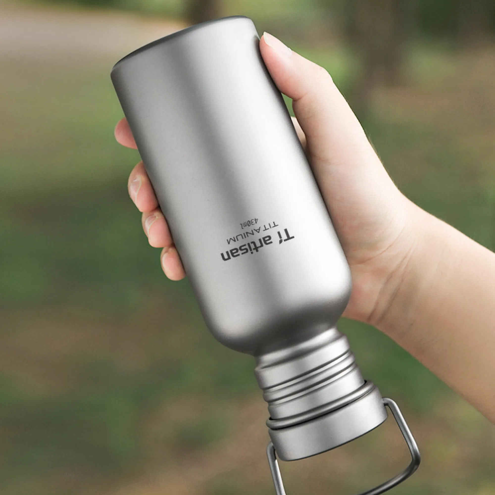 Pure Titanium Outdoor Sports Water Bottle thumbnail 3