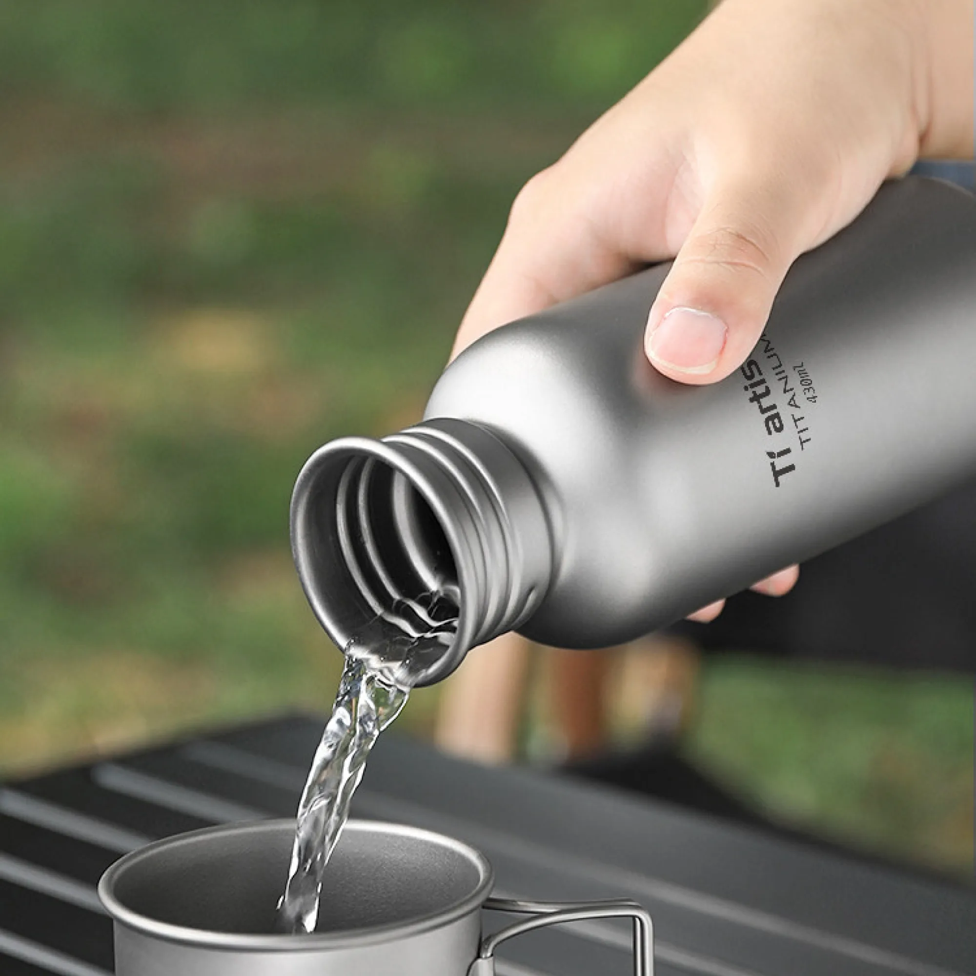 Pure Titanium Outdoor Sports Water Bottle thumbnail 4