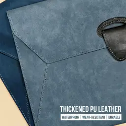 A4 PU Leather Document Bag with Buckle Closure thumbnail 4