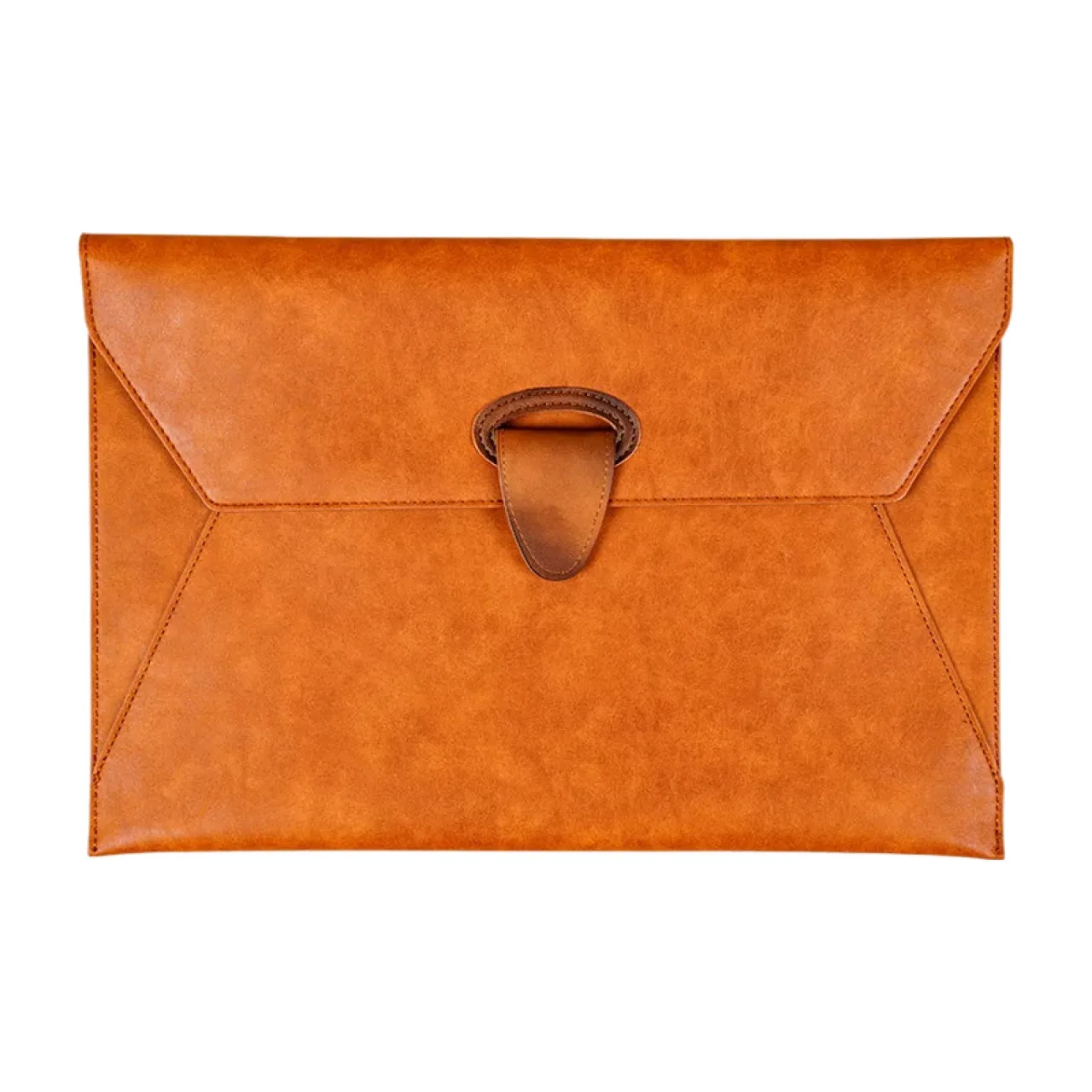 A4 PU Leather Document Bag with Buckle Closure
