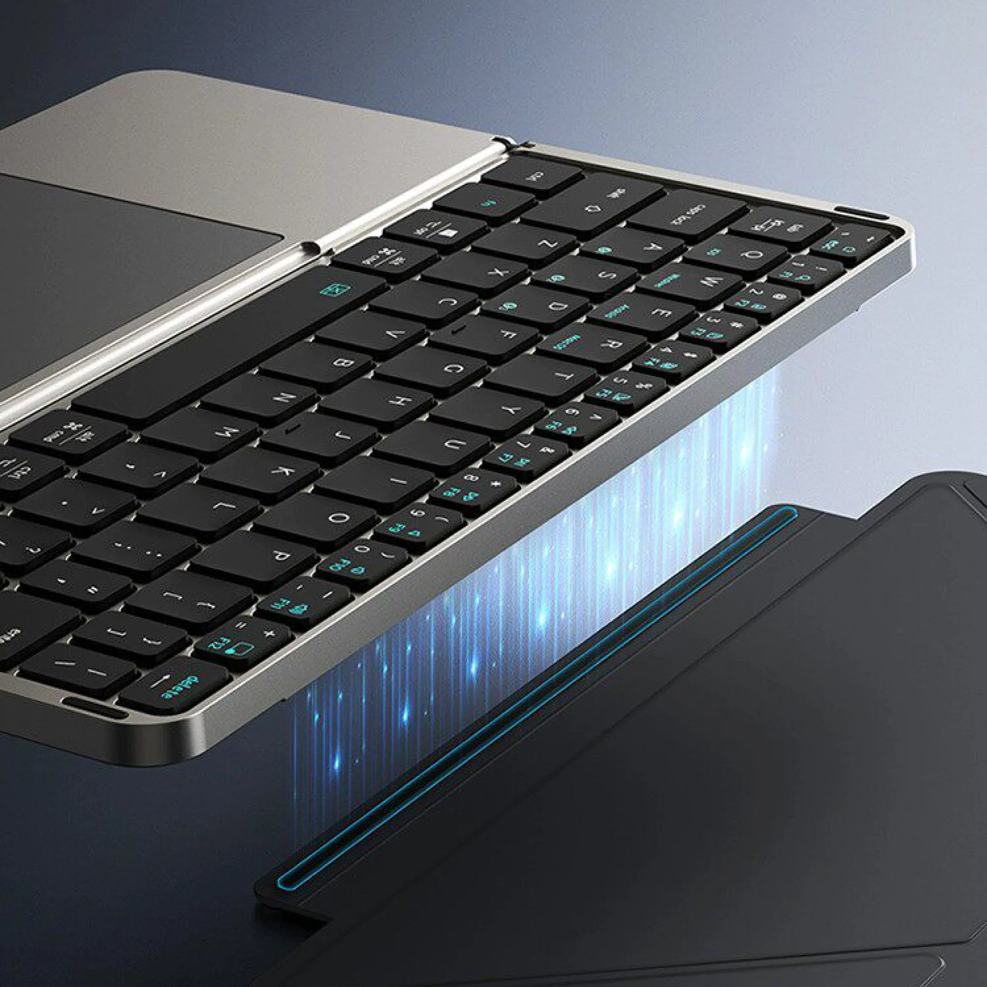 Foldable Bluetooth Tablet Keyboard with Touchpad thumbnail 3
