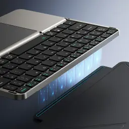 Foldable Bluetooth Tablet Keyboard with Touchpad thumbnail 4