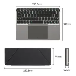 Foldable Bluetooth Tablet Keyboard with Touchpad thumbnail 7