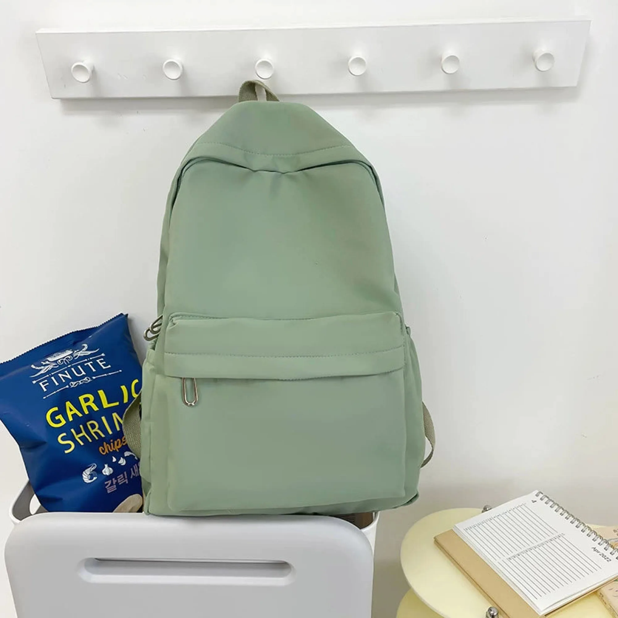 Lightweight Foldable Nylon Backpack with Laptop Sleeve thumbnail 3