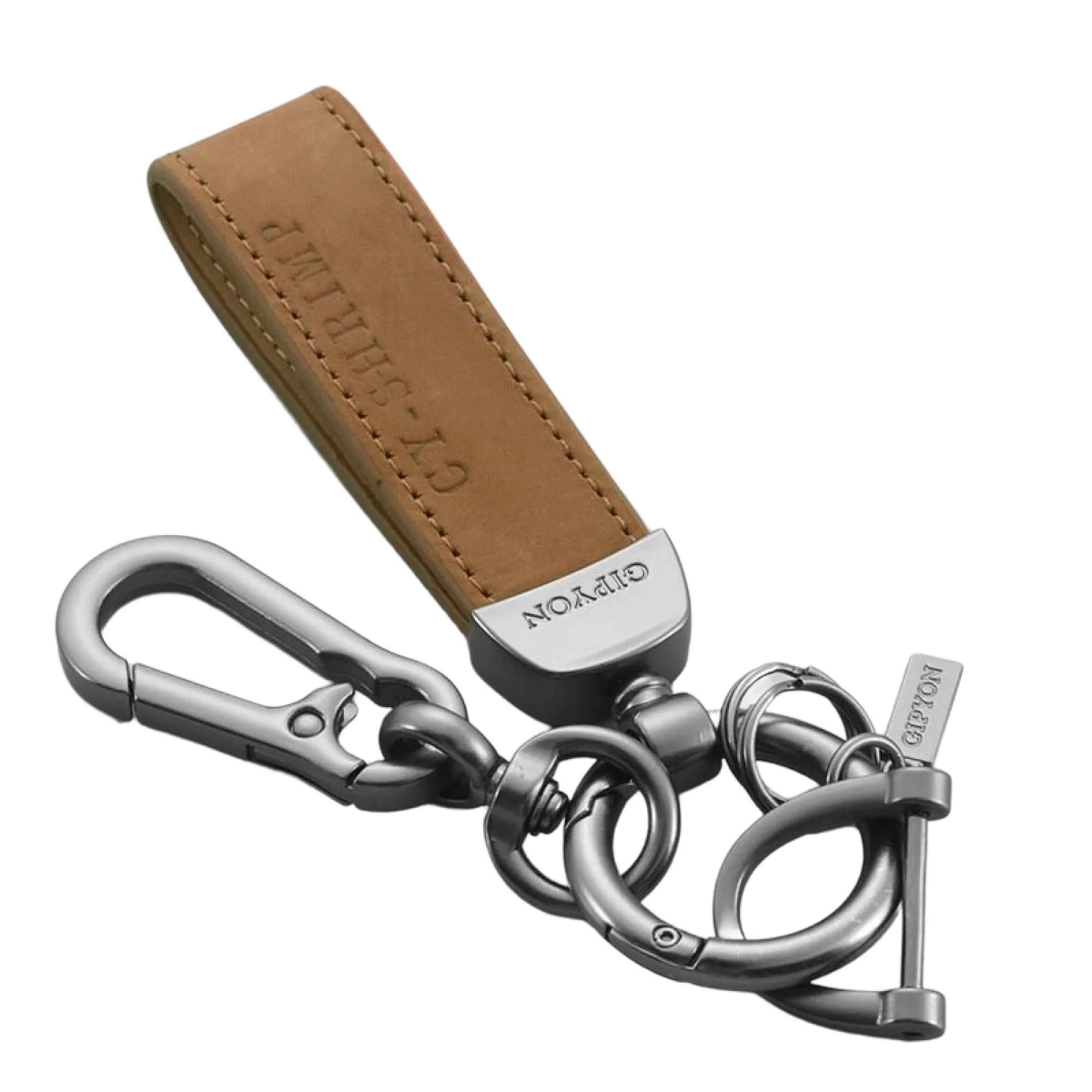 Leather Keychain with Zinc Alloy Key Ring thumbnail 10