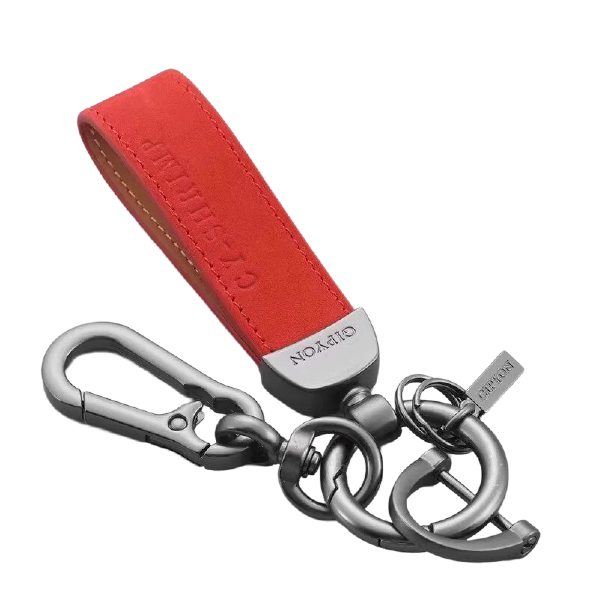 Leather Keychain with Zinc Alloy Key Ring thumbnail 11