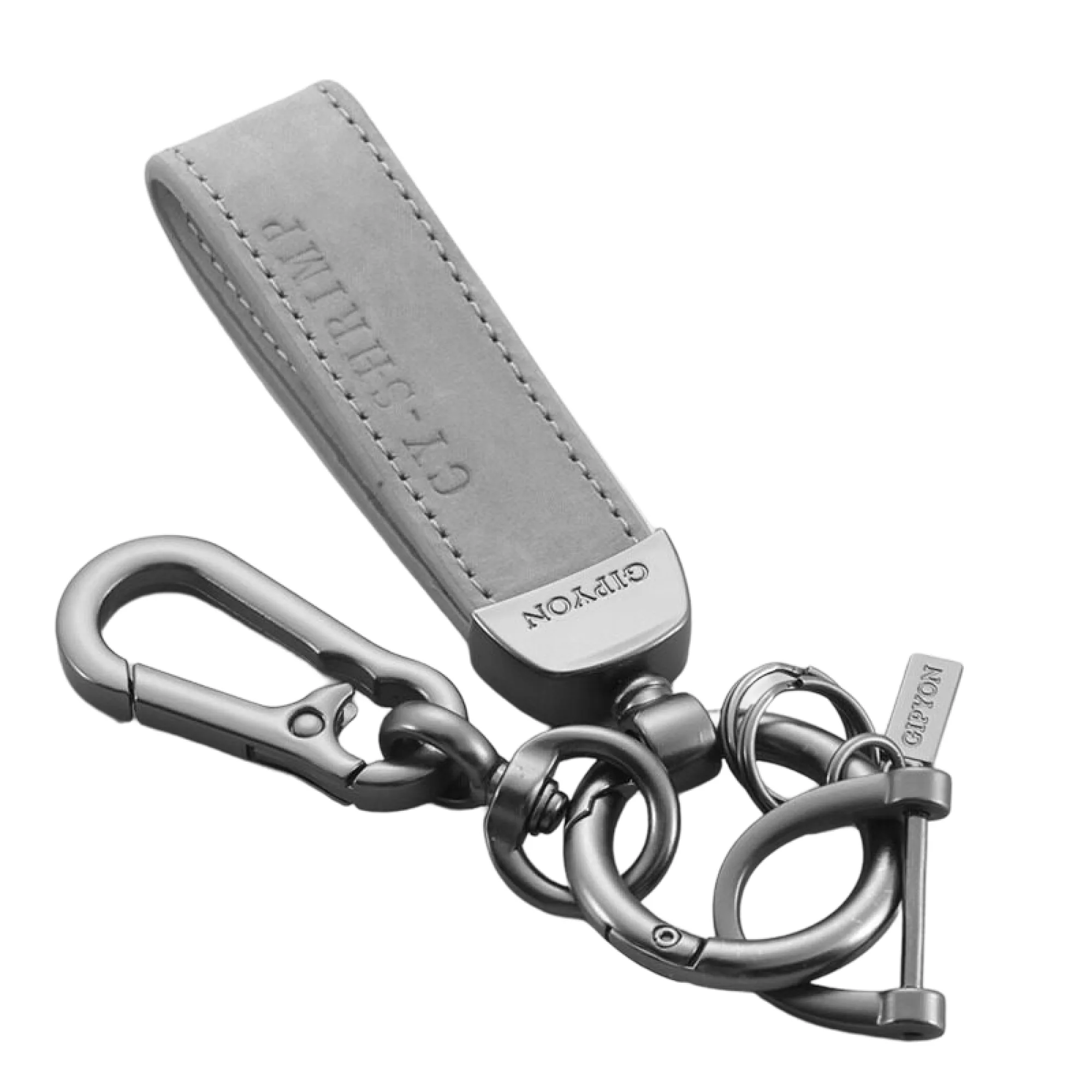 Leather Keychain with Zinc Alloy Key Ring thumbnail 6