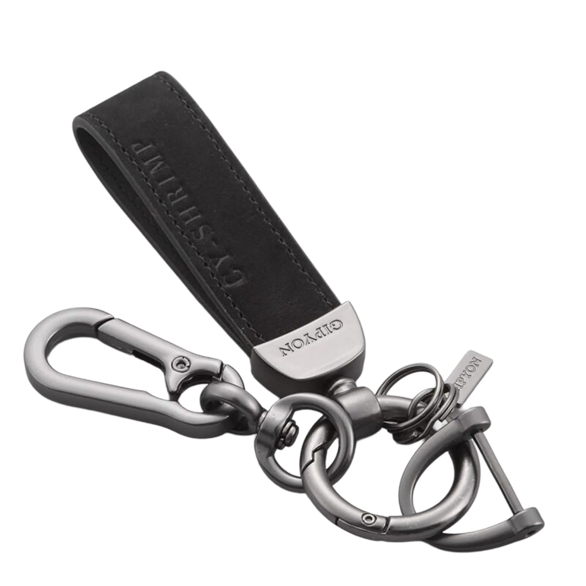 Leather Keychain with Zinc Alloy Key Ring thumbnail 9