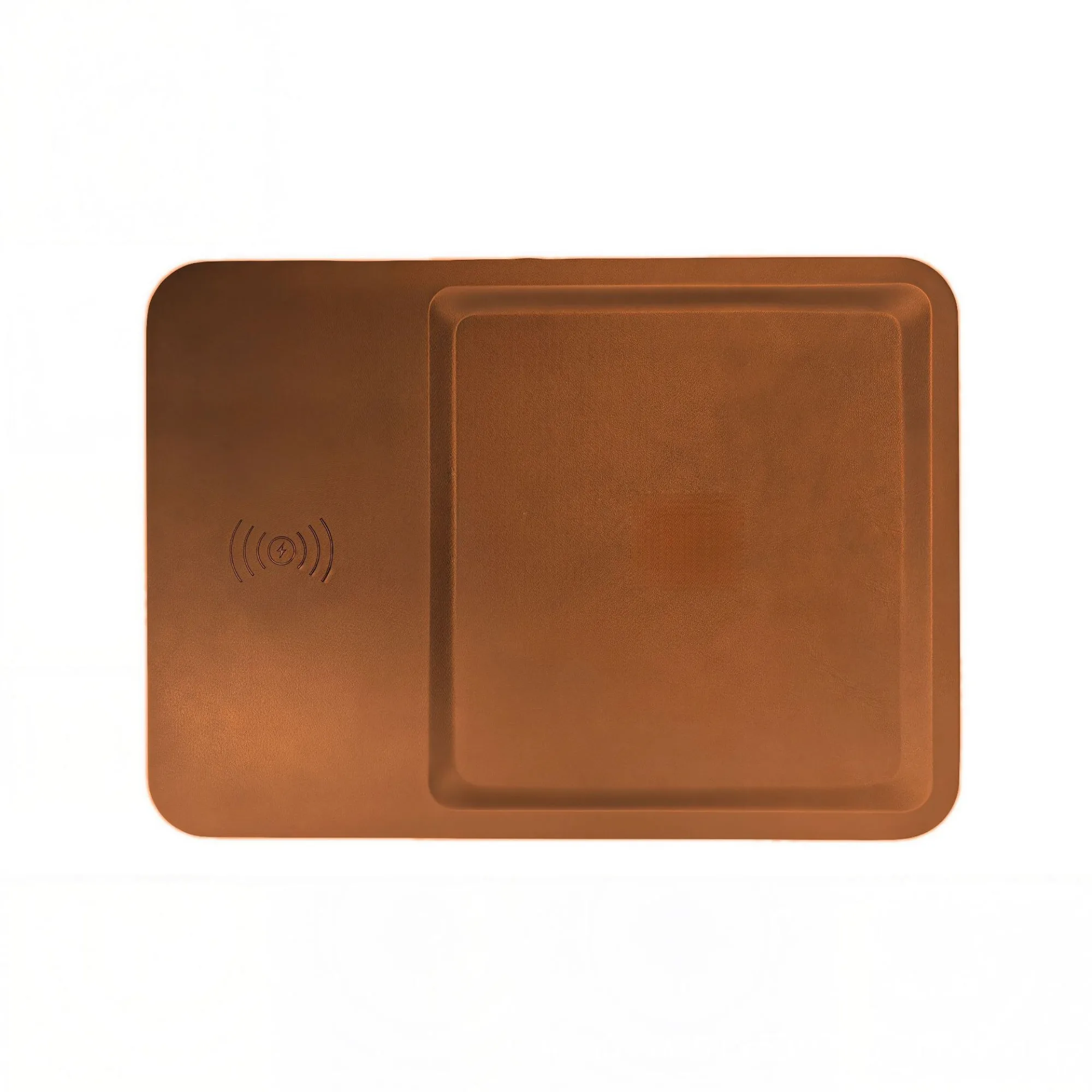 PU Leather Wireless Charging Desk Organizer with 15W Output thumbnail 8