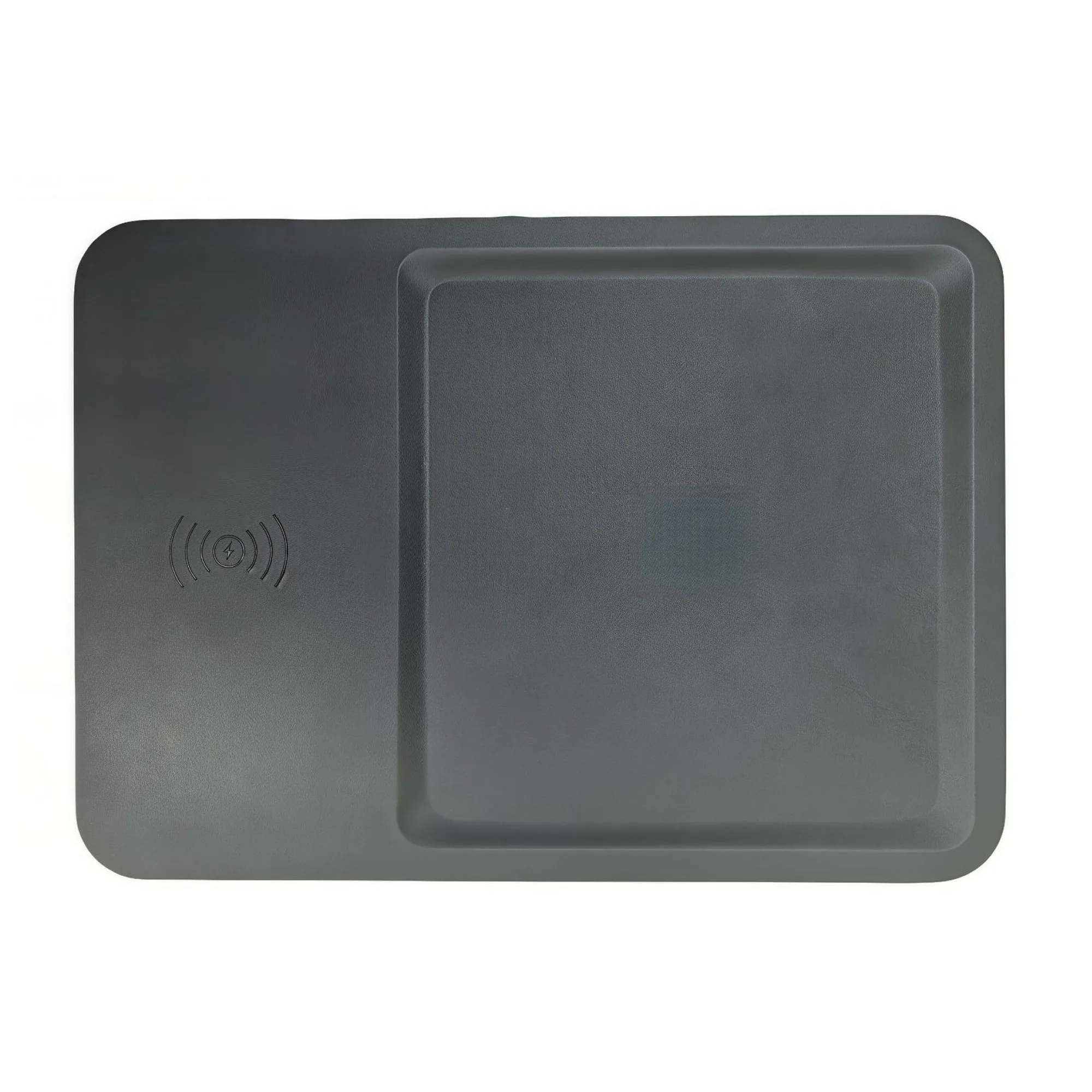 PU Leather Wireless Charging Desk Organizer with 15W Output — View 1