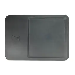 PU Leather Wireless Charging Desk Organizer with 15W Output thumbnail 1