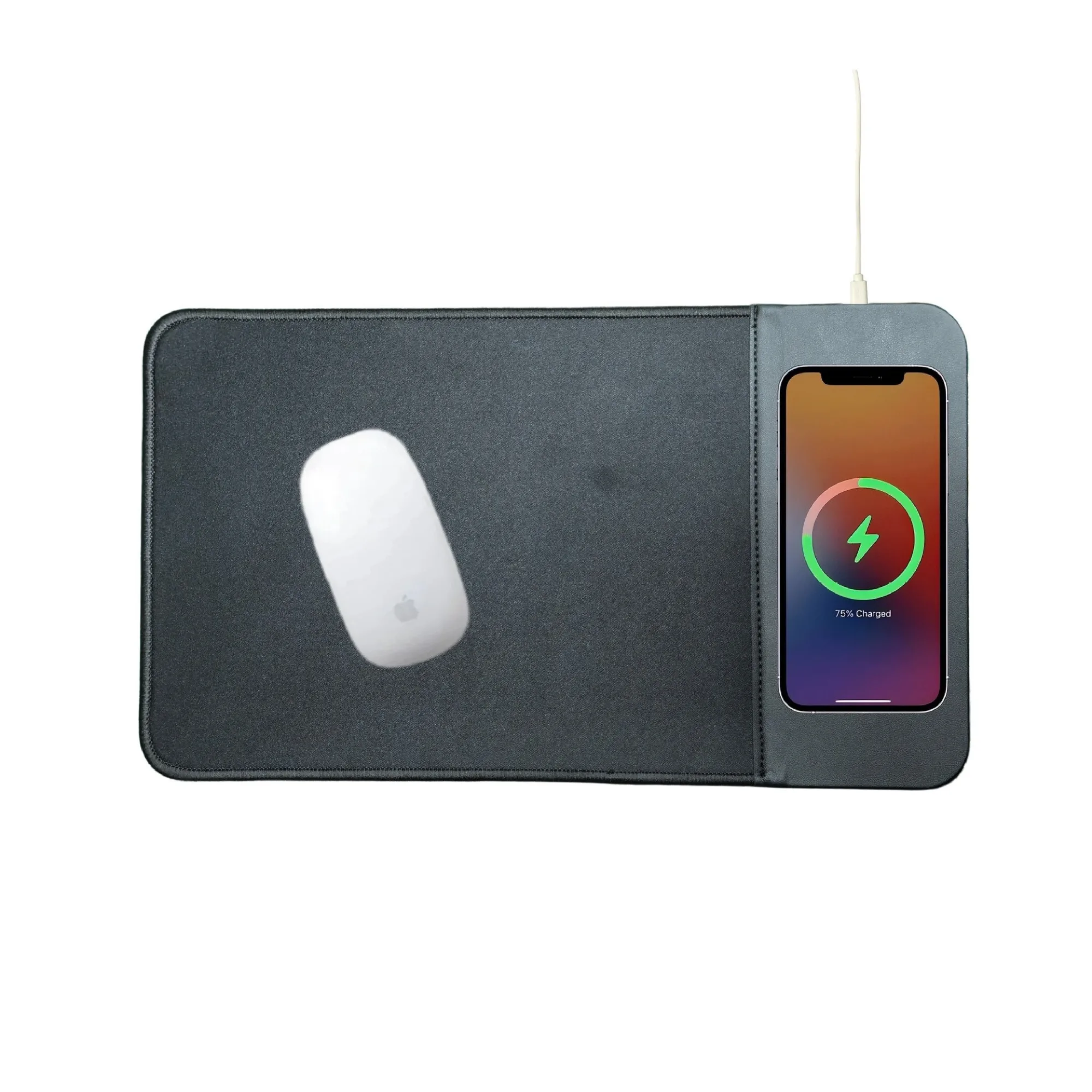 15W Wireless Charging Mouse Pad with Rubber Base