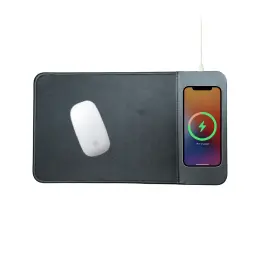 15W Wireless Charging Mouse Pad with Rubber Base thumbnail 2
