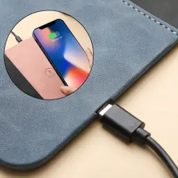 15W Wireless Charging Mouse Pad with Rubber Base thumbnail 3