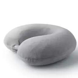 U-Shaped Neck Pillow with Crystal Velvet Cover and PP Cotton Filling thumbnail 1