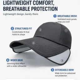 Adjustable Wide-Brim Quick-Dry Sun Hat thumbnail 4