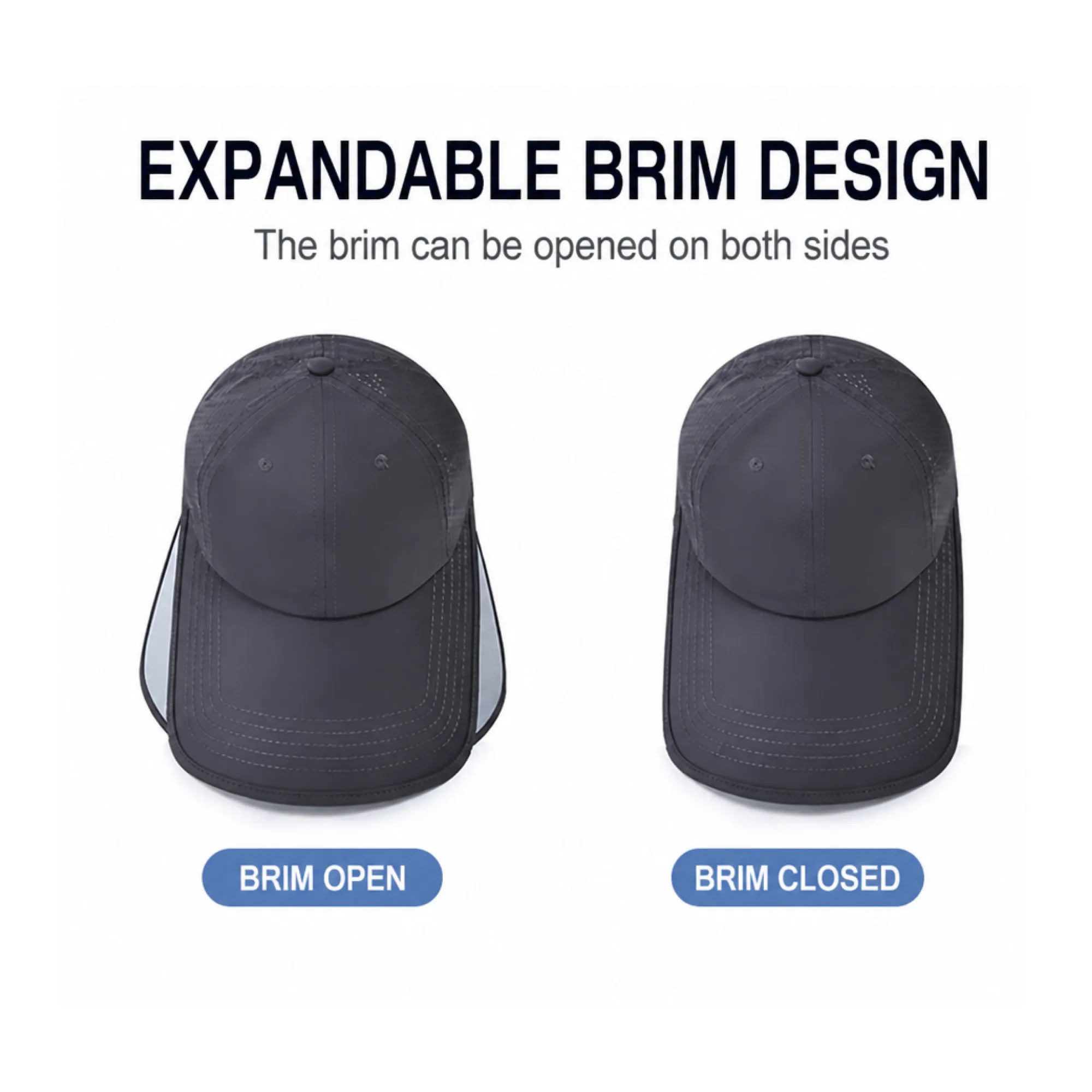 Adjustable Wide-Brim Quick-Dry Sun Hat thumbnail 3