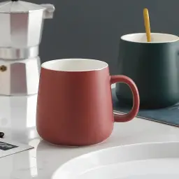 Ceramic Mug with Lid and Spoon Options thumbnail 3