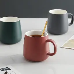 Ceramic Mug with Lid and Spoon Options thumbnail 5