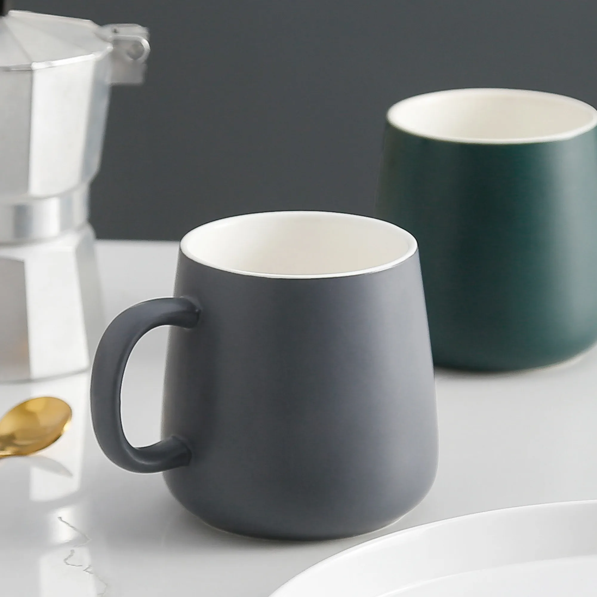 Ceramic Mug with Lid and Spoon Options thumbnail 3