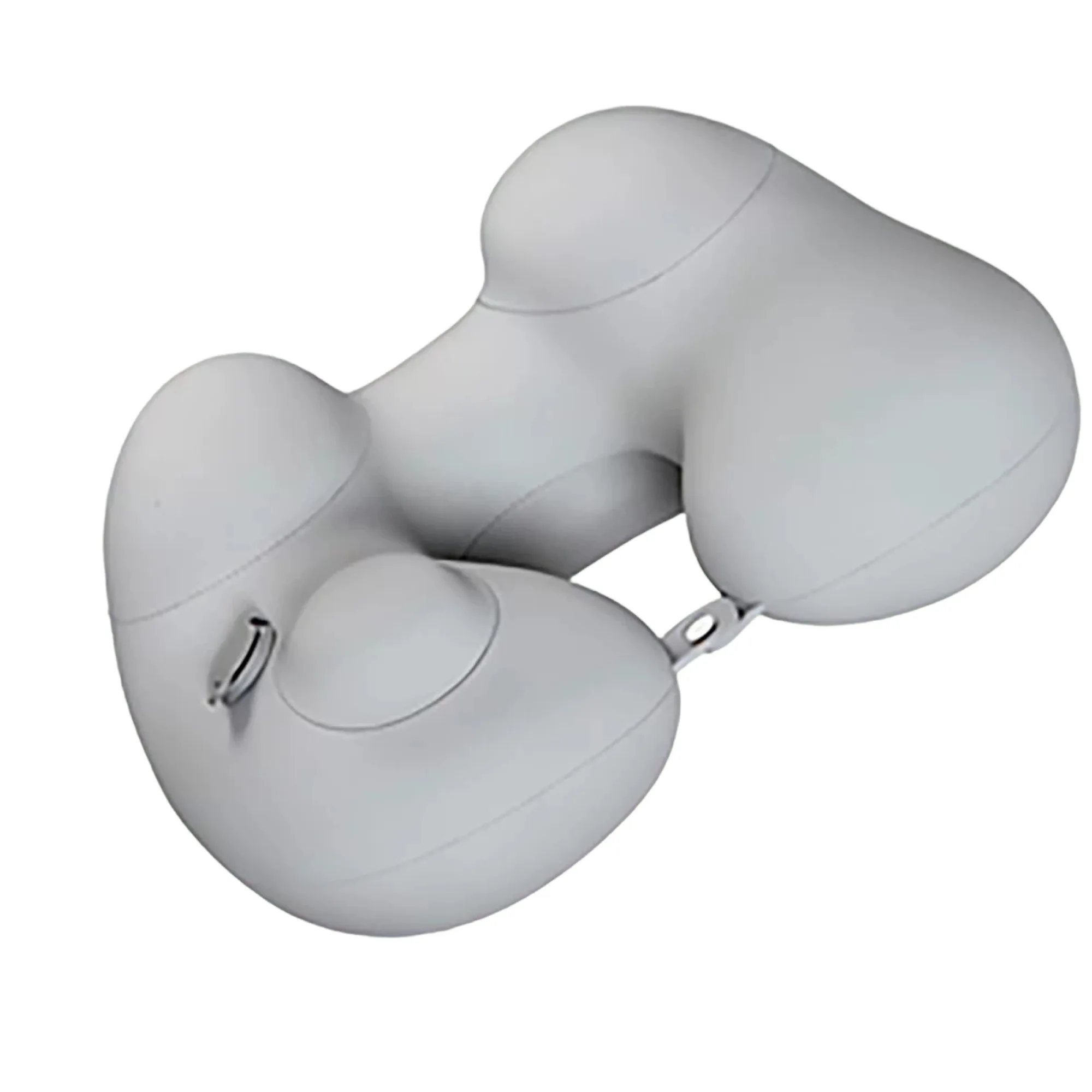 U-Shaped Neck Pillow with Press-to-Inflate Mechanism — View 1