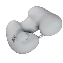 U-Shaped Neck Pillow with Press-to-Inflate Mechanism thumbnail 1