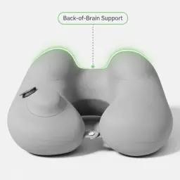 U-Shaped Neck Pillow with Press-to-Inflate Mechanism thumbnail 4