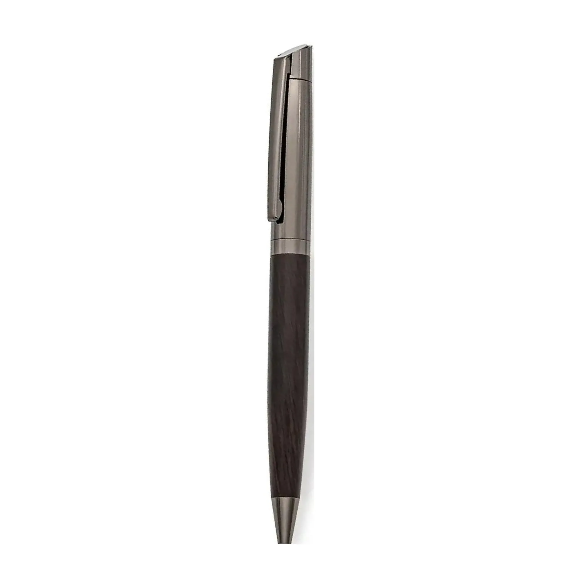Wooden Barrel Rollerball Pen with Metal Clip thumbnail 4