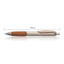 Uni-ball UMN-515 Retractable Gel Pen with Oak Wood Grip, 0.5mm Bullet Tip, Black Ink thumbnail 8