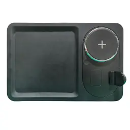 4-in-1 15W Wireless Charging Tray with Storage thumbnail 1