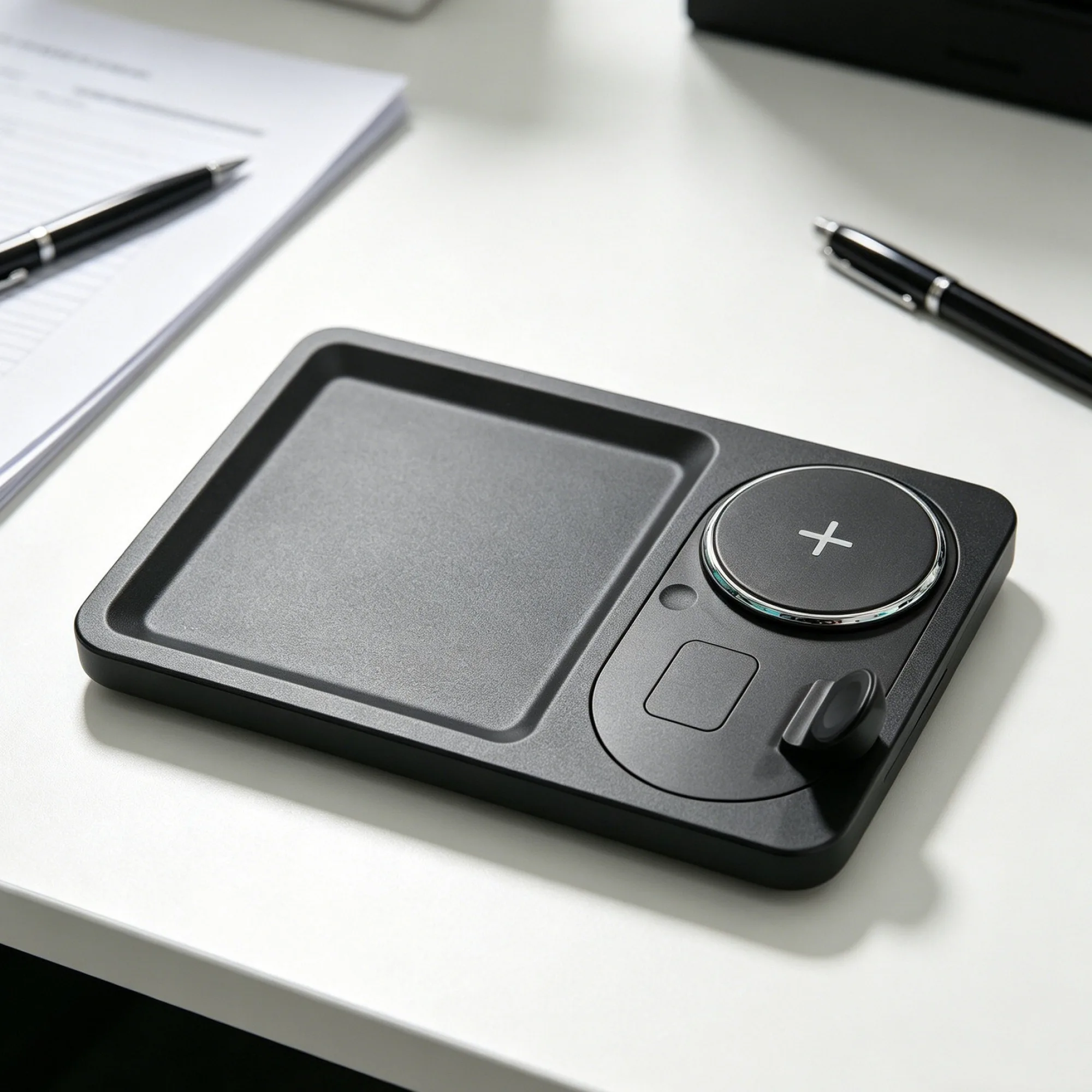4-in-1 15W Wireless Charging Tray with Storage thumbnail 4