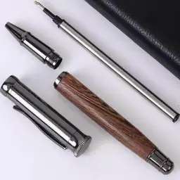 Wooden Rollerball Pen with Black Ink thumbnail 2