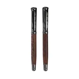 Wooden Rollerball Pen with Black Ink thumbnail 1
