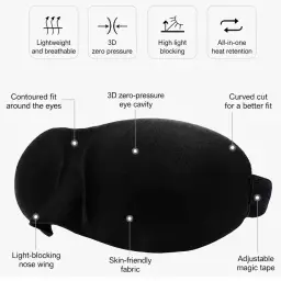 3D Contoured Sleep Eye Mask thumbnail 5