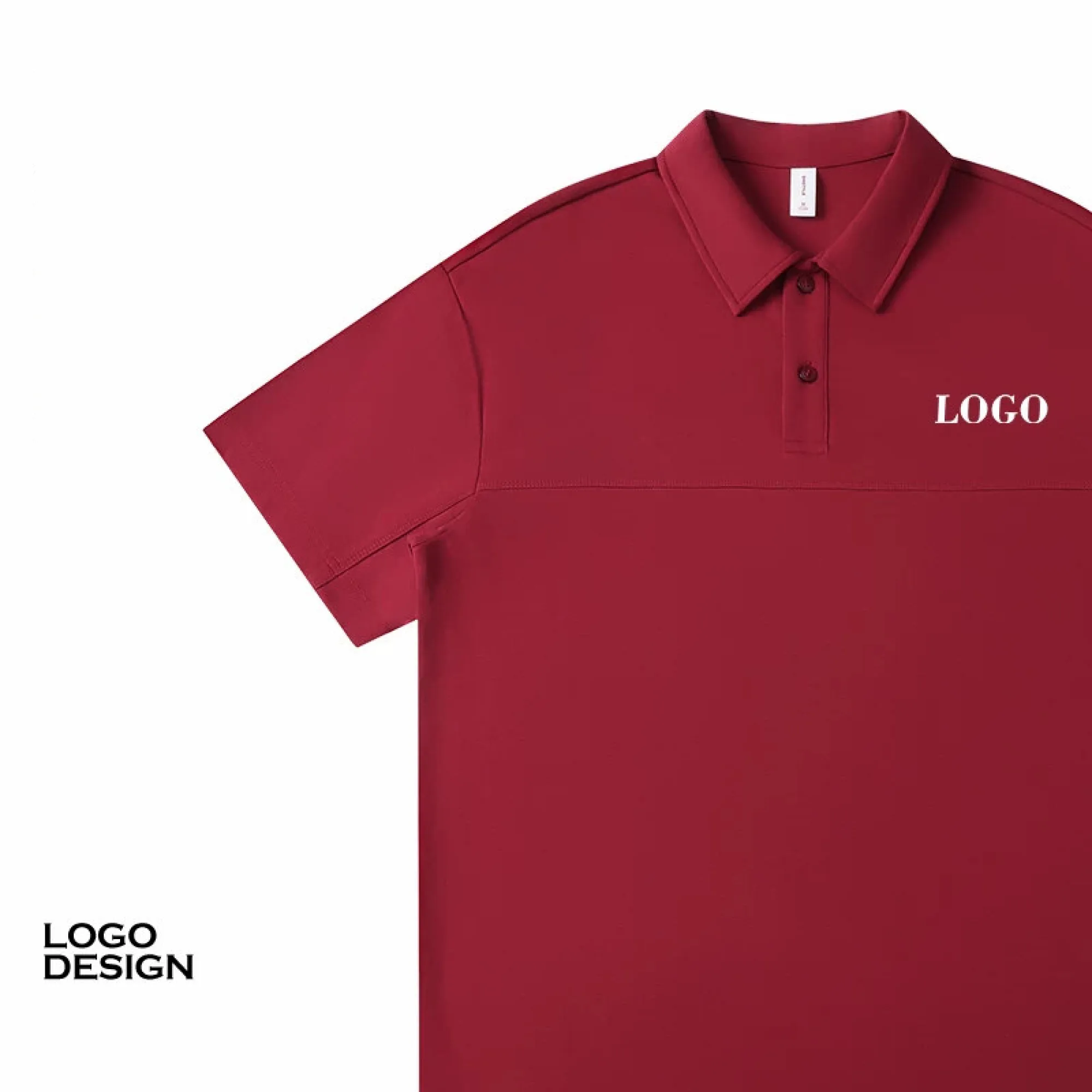 Unisex Short-Sleeve Polo Shirt with Loose Fit, 220G and 250G thumbnail 9