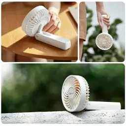 Foldable USB Rechargeable Handheld/Desktop Fan thumbnail 5