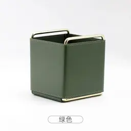 Nordic Style Leather Desk Organizer with Iron Frame thumbnail 6