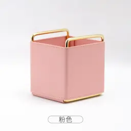 Nordic Style Leather Desk Organizer with Iron Frame thumbnail 8
