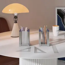 Aluminum Profile Acrylic Pen Holder Desk Organizer thumbnail 3