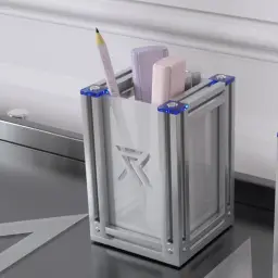 Aluminum Profile Acrylic Pen Holder Desk Organizer thumbnail 6