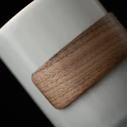 Japanese Style Ceramic Mug with Ice Grey Glaze thumbnail 5